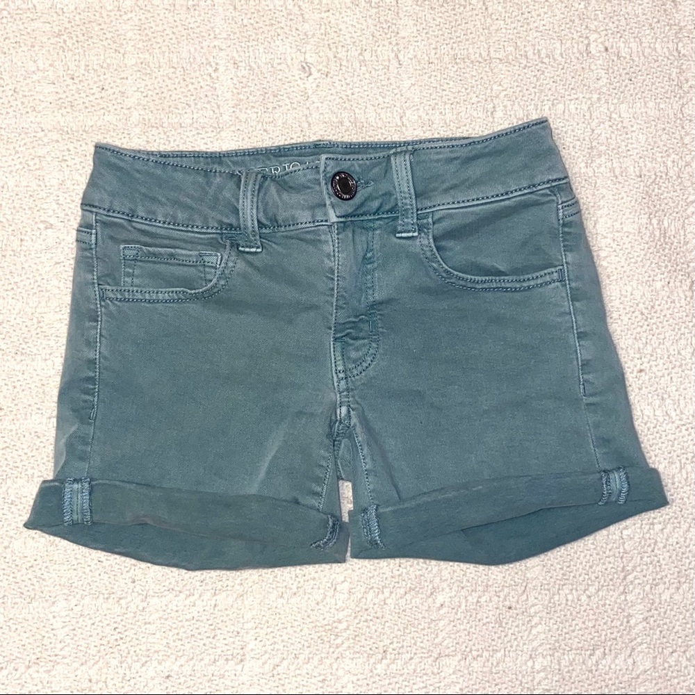 Teal Shorts American Eagle